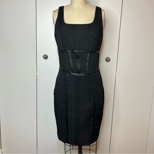 NWT Bebe Snakeskin Jacquard Tank Pencil Dress